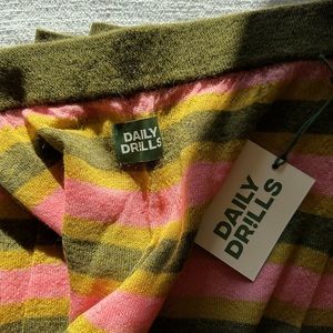 Daily Drills Striped Knit Pants in Boquet